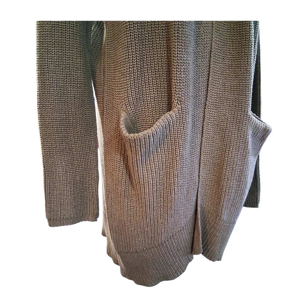 Universal Thread Cardigan Green Rib Knit Womens Size Medium